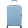 American Tourister Airconic Trolley Spinner M, Blu Pastello, 67x44.5x26 cm, 67L, Polipropilene, 4 Ruote, Chiusura TSA