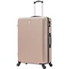 CELIMS - Valigia Grande 23 kg Rigida Champagne a 4 Ruote Leggera | Valigia da Stiva 75cm | Lucchetto Integrato | ABS | Trolley Grande 75cm con 4 Ruote