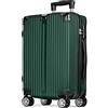 POSH Valigia da viaggio 77x50x30 cm - Trolley grande leggera da 4 kg in ABS - Capacità da 100 L con doppie ruote silenziose a 360° - Bagaglio stabile con lucchetto a combinazione