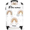 NoBoringSuitcases.com Valigia Bambini, Trolley Bambina, Valigia Per Bambini, Valigie, Trolley Bambina da Viaggio,Valigia Bimba, Valigia Personalizzabile, 55x40x20 cm (Motivo arcobaleno - Multicolore)