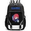 LKY STAR Anime Blue Lock Sacchetto di Scuola Daypack Zaino Viaggio Backpack da Scuola Zainetti per Ragazze Donna