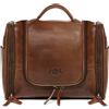 SID & VAIN® borsa toiletry vera pelle DEXTER grande borsetta necessaire Toilette pochette beauty case da Viaggio uomo donna marrone prodotto artigianale