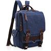 FANDARE New Zaino Uomo Business Sling Bag Student Outdoor Viaggio Borsa a Tracolla Traspirante Tela Dark Blu B