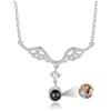 Glooraca Collane di foto per donne Collana personalizzata con immagine all'interno della collana di proiezione Collana di foto personalizzata per donne fidanzata mamma regali di compleanno (Style 15)