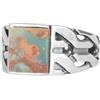 KAMBO Anello in argento Sterling 925 K con turchese naturale dell'Arizona, misura 10,5, pietra preziosa, turchese, Gemma, Turchese