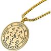 XLTEAM Collana Ciondolo Vintage Salomone Arcangelo Uriel Collana Per Le Donne Regalo Vintage Angelo Della Saggezza Sigillo Collana Gioielli Di Compleanno Regali