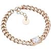 Liu Jo Bracciale in Acciaio Colore Rose Gold con Cristallo Centrale Colore Bianco LJ2126 Marca