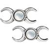 Alchemy Gothic Triple Goddess Set Orecchini Colore Argento
