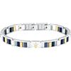 Maserati Bracciale Uomo in Acciaio, Ceramica, Collezione CERAMIC, Regalo Compleanno Fidanzato, Marito