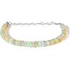 Vatslacreations Bracciale in opale autentico, braccialetto etiope di perle di opale