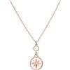 WearTravelers Collana con Ciondolo Rosa dei Venti in Argento 925 - Collana con Bussola semplice e raffinata perfetta come Idea Regalo per una Donna che ama Viaggiare - Modello Venezia (Oro Rosa - OR)