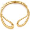 ENSKEFEN Collane vistose con girocollo per donne, collana choker a goccia in oro e argento, collana con polsino aperto, collane alla moda e vistose, one size, Metallo, Non pietra preziosa