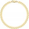 AMAR PRAGNA Bracciale in oro da uomo placcato in oro 585, da uomo, in argento 925, da uomo, da uomo