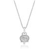 Maglione Gioielli Gioiello con Campanella della Fortuna in argento 925 (Collana con zirconi)