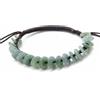 agathe création JBA022109 - Bracciale in giada intagliata a forma di PI JO. Pietre di giada naturali, categoria A, portafortuna, misura regolabile, interamente fatto a mano, Taglia unica, giada, Giada
