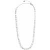 MARLU' Collana con perle di fiume masticate 30CN0006-W (Acciaio colore acciaio)