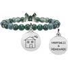 KIDULT - Bracciale agata e acciaio 316L | Family