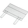 Ompagrill Graticola Griglia Barbecue Camino per Arrostire Carne con Manici Fissi 56 x 40 cm