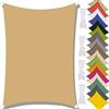 MAJINGC Vela Parasole Impermeabile Dell'ombrellone 3X6M Vela Ombreggiante, Resistente ai Raggi UV 95%, Vela Ombreggiante per Piscina, Giardino, Terrazza, Parco, Piscina，Campeggio Giallo sabbia
