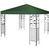 GIANTEX Tetto di Ricambio, per Gazebo Giardino di 3 x 3 M, Doppio/Singolo Strato, in Tessuto Poliestere, per Cortile/Spiaggia/Parco, 3 Colori e 2 Stili