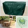 STI Telo Copritavolo Rettangolare Colore Verde NR13 270x180cm Altezza 90cm TagliaXL