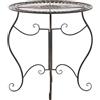 CLP Tavolo in Ferro Indra | Tavolo in Metallo dal Design nostalgico per Giardino, Balcone | Tavolo bistrot Rotondo Resistente alle intemperie, Facile da Pulire, Colore:Bronzo