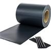 RETELANDIA L'OUTLET DELLE RECINZIONI Strisce Schermanti in PVC per Recinzioni a Pannelli - Fasce Frangivista per Cancellate di Giardini, Ringhiere di Balconi, con Clips di Fissaggio - 140 m x 19 cm - Antracite