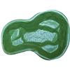 Giardini d'Acqua Laghetto da Giardino Termoformato in Plastica Verde - Modello Bracciano Vasca Preformata per Laghetto Ornamentale - 136x100x34 cm - Capacità 220 L