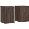 vidaXL Supporti per Piante 2 pz Marrone 25x25x35 cm Legno Multistrato, Supporto per Fiori, Porta Fiori, Supporto per Piante da Interno, Porta Piante