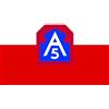 magFlags Bandiera Large United States Army North | Organization flag of Fifth U.S. Army | bandiera paesaggio | 1.35 m² | 100x130cm