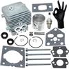 ICOOYO Kit cilindro pistone per Stihl BG56 BG56C SH56 SH56C BG86 BG86C BR200 SH86 SH86C SR200,4241 020 1203,4241 020 1204