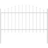 vidaXL Recinzione per Giardino Woerden Bianco 170 x 140 cm, Barriera da Giardino e Terrazza, Recinzione Moderna, Finitura Resistente all'Acqua, Divider per Prato, Partizione Esterno