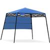 RELAX4LIFE Gazebo da Giardino Pieghevole, Impermeabile e Resistente, Altezza Regolabile, Tenda per Fiere, Mercato, Campeggio (2,1x2,1x2,1M, Blu)