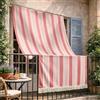 GX GARGIX GARGIX TENDA DA SOLE CON ANELLI RESISTENTE ESTERNI BALCONE VERANDA GIARDINO (ROSSO, 150X290 CM)