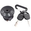 TOP-MAX Interruttore di avviamento a 7 terminali con 2 chiavi, compatibile con Craftsman, Husqvarna, Poulan, sostituisce 532193350, 193350, 6900-49P1