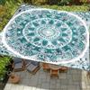 ENEN Vela Ombreggiante Impermeabile, Vele Ombreggianti Rettangolo Tenda a Vela per Esterno Telo Tenda da Sole, Vela Ombreggiante per Giardino Terrazza -Boemia Etnico (Verde Lago,1.5x1.5m)