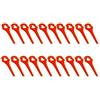 JOLGRDWS 20/100pcs Lame di Plastica for FUXTEC FX-E1RT20 Cordless Tagliaerba Durevole Lama di Plastica Accessori for Rasaerba(20PCS)
