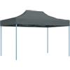 vidaXL Gazebo Professionale Pieghevole Impermeabile Anti UV Tendone Tenda per Feste da Giardino 3x4 m Antracite in Tessuto Oxford PVC e Acciaio