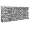 vidaXL Gabbione con Copertura Acciaio Zincato 200x20x85 cm Muro Pietre Recinto