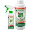 Eurocali Bio Kill Insetticida Spray da Piretro Naturale Pronto all'Uso Kit Esterni e Interni per Cimici Acari Blatte Tarli Zanzare Formiche Termiti Tafani Mosche Pulci Zecche Flacone da 375ml + Ricarica da 1L