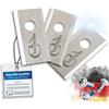 Genisys Lame di ricambio in acciaio inox compatibili con il tosaerba Eufy E15 E18 di Anker, LongLife, 1 foro infrangibile [certificato DIN EN 50636], pezzo 9