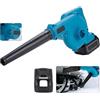 Generico Soffiatore a batteria,aspiratore elettrico con sacco di raccolta e cannello, per aspirare e soffiare foglie,polvere e pulizia del giardino,aspirapolvere 2 in 1