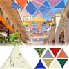 AMXFS Tenda parasole triangolare con anello a D con effetto ombreggiante al 95%, in tessuto Oxford per tende da sole da giardino, 180 g/㎡, 8 m x 8 m x 3 m, impermeabile, protezione dai raggi UV, per