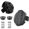Ulreon Set di 2 cappucci di ricambio DWO1DT995 con molla e base compatibili con decespugliatore senza fili Dewalt DCST922P1 DCST922B DCST972X1 20V/40V/60V, parti per decespugliatore in ABS resistente per