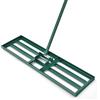 RELAX4LIFE Rastrello da Giardino 75/91/106CM, Rastrello Livellatore per Prato, Attrezzo da Giardino in Metallo per Livellare il Terreno e la Sabbia del Prato (91 x 25 cm)
