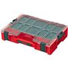 QBRICK SYSTEM Cassetta Attrezzi Vuota Porta PRO Organizer 300 MFI RED Ultra HD Cassetta Assortita Scatola Di Ordinamento Per Viti Rosso 460 x 370 x 135 mm