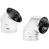 Zeta Gomito curva acciaio inox 120mm 5 decimi AISI 304 (90 gradi)