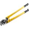 QWORK - Tagliacavi da 61 cm, per cavi in acciaio morbido e duro, fune metallica