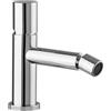 Inbagno Miscelatore bidet cromo senza leva in acciaio inox, manopola rotante e indicatori per l'acqua, GEMINI