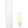 DECOMELODY Lampada in Stile Nordico Semplice ed Elegante Copertura Paralume Carta Lampada da Pavimento in Carta e Metallo per Soggiorno e Camera da Letto
